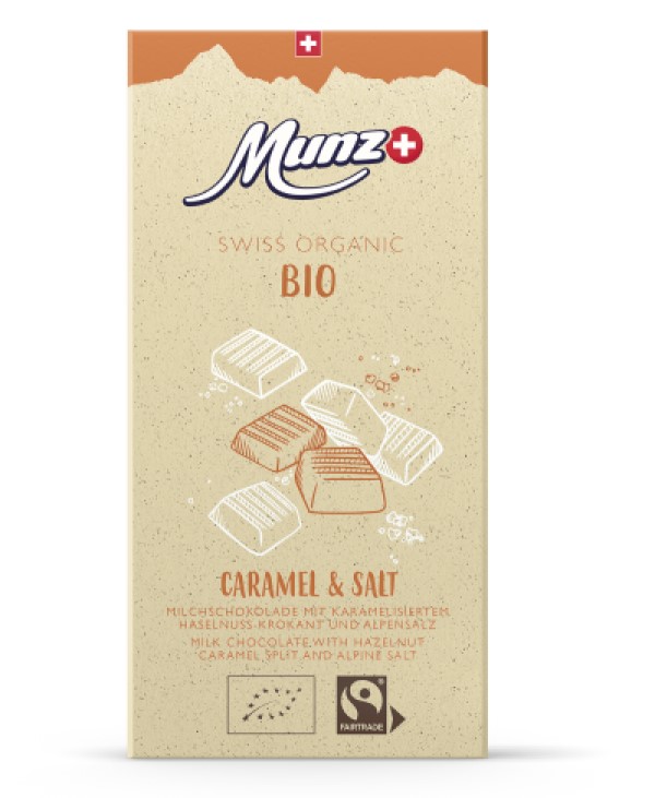 Munz Swiss Organic Caramel Salz Schweizer Schokolade kaufen